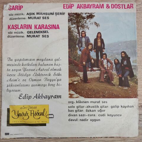EDİP AKBAYRAM - GARİP 45LİK PLAK