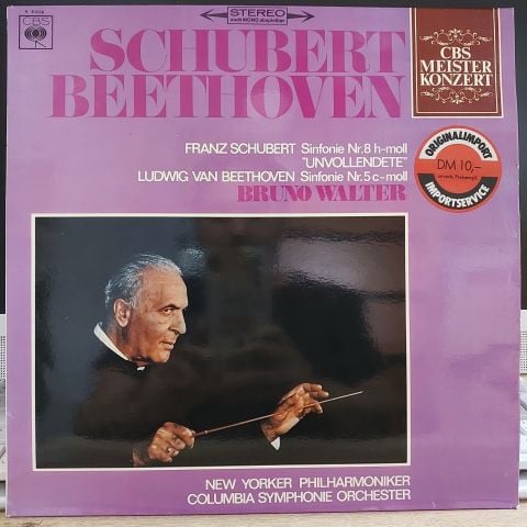 Franz Schubert / Beethoven* / Bruno Walter, New Yorker Philharmoniker*, Columbia Symphonie Orchester* – Sinfonie Nr.8 H~moll ''Unvollendete'' / Sinfonie Nr.5 C~moll LP PLAK