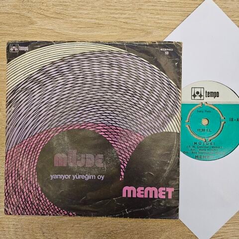 Memet – Müjde / Yanıyor Yüreğim Oy 45LİK PLAK