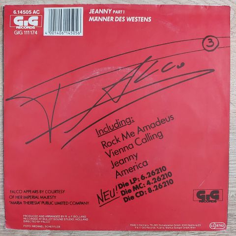 Falco – Jeanny 45LİK PLAK