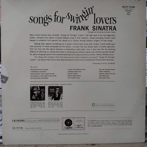 Frank Sinatra – Songs For Swingin' Lovers LP PLAK