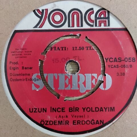 Özdemir Erdoğan – Karaoğlan Almanya'da / Uzun İnce Bir Yoldayım 45LİK PLAK