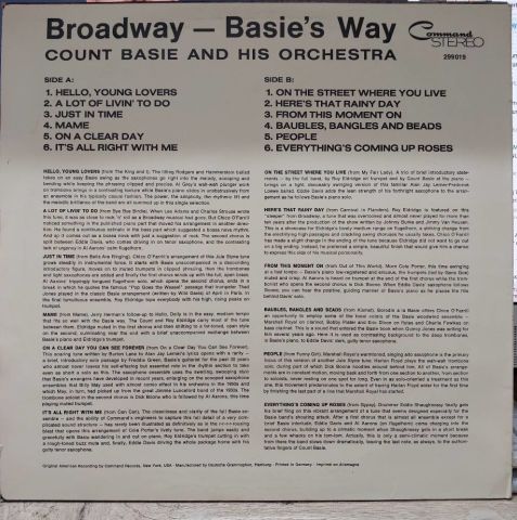 Count Basie Orchestra – Broadway Basie's...Way LP PLAK