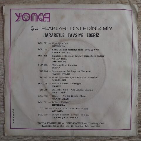 Önder Bali 4 – Bergama Zeybeği / Geçen Yaz 45LİK PLAK