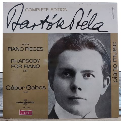 Bartók Béla - Gábor Gabos – Four Piano Pieces / Rhapsody For Piano Op. 1 LP PLAK