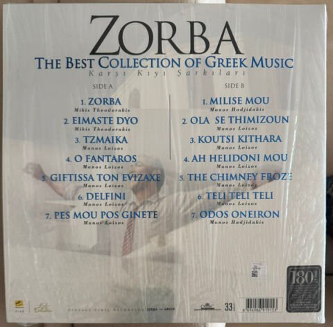 Various – Zorba The Best Collection Of Greek Music (Karşı Kıyı Şarkıları) LP PLAK