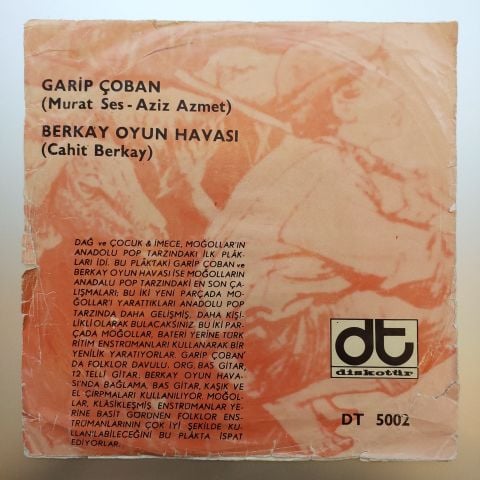 Moğollar – Garip Çoban / Berkay Oyun Havası 45LİK PLAK