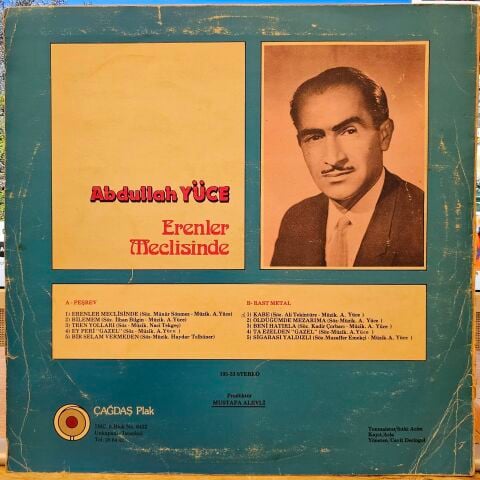 Abdullah Yüce – Erenler Meclisinde LP PLAK