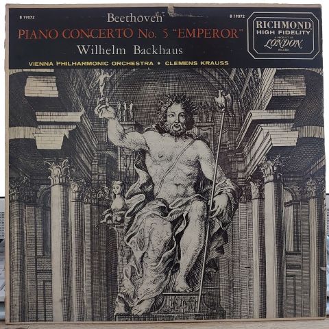 Wilhelm Backhaus / Beethoven*, Vienna Philharmonic Orchestra*, Clemens Krauss – Piano Concerto No. 5 'Emperor' LP PLAK