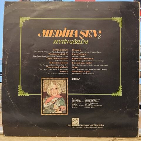 Mediha Şen – Mediha Şen-8 (Zeytin Gözlüm) LP PLAK