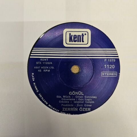Zerrin Özer – Gönül / Yaman Olurum 45LİK PLAK