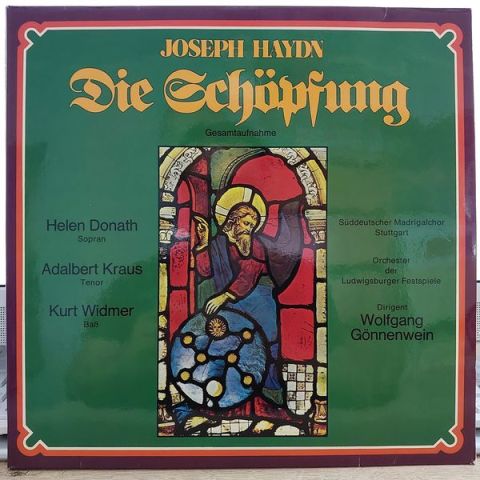 Joseph Haydn, Wolfgang Gönnenwein, Süddeutscher Madrigalchor Stuttgart*, Orchester Der Ludwigsburger Festspiele*, Helen Donath, Adalbert Kraus, Kurt Widmer – Die Schöpfung - Gesamtaufnahme LP PLAK