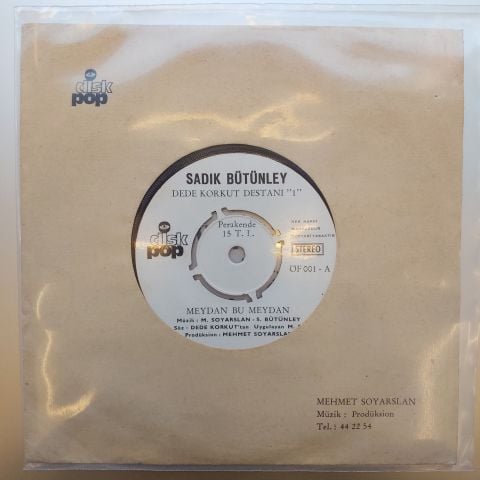 Sadık Bütünley – Dede Korkut Destanı 1 45LİK PLAK