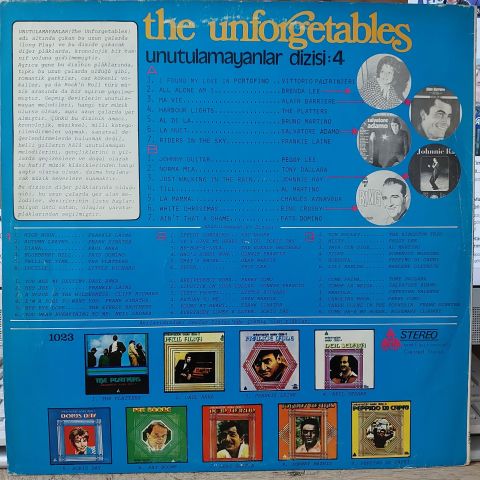 Various – The Unforgetables / Unutulmayanlar Dizisi: 4 LP PLAK
