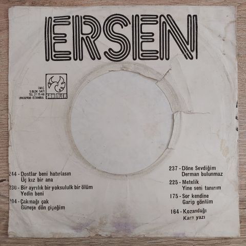 ERSEN - YEDİN BENİ 45LİK PLAK