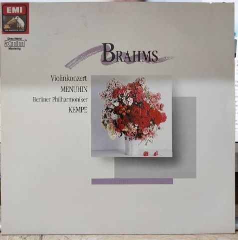 Johannes Brahms, Yehudi Menuhin, Berliner Philharmoniker, Rudolf Kempe LP PLAK