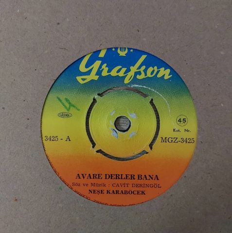 Neşe Karaböcek – Avare Derler Bana / Beklerim Seni Hergün 45LİK PLAK