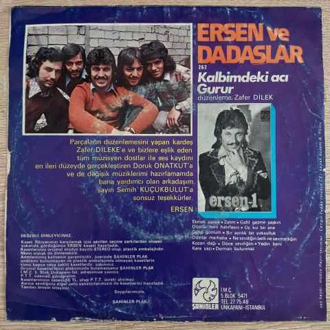 ERSEN - KALBİMDEKİ ACI 45LİK PLAK