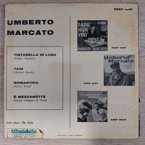 Umberto Marcato – Tintarella Di Luna 45LİK PLAK