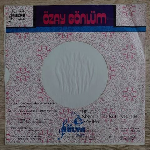 Özay Gönlüm – Gelive Gidive 45LİK PLAK