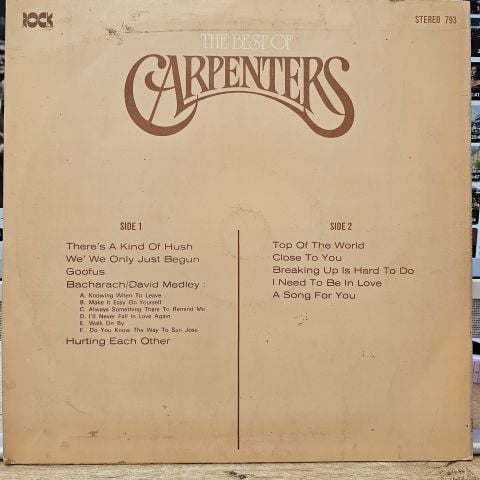 Carpenters – The Best Of The Carpenters LP PLAK