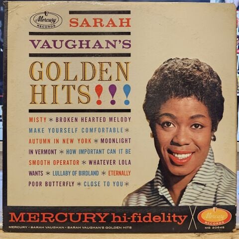 Sarah Vaughan – Sarah Vaughan's Golden Hits!!! LP PLAK