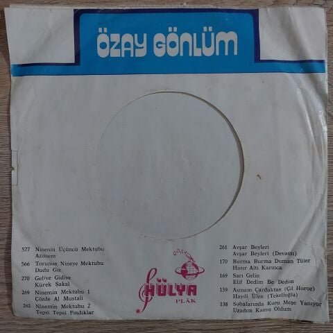 Özay Gönlüm – Ninenin Mektubu ''1'' / Çözdeal Mustali 45LİK PLAK