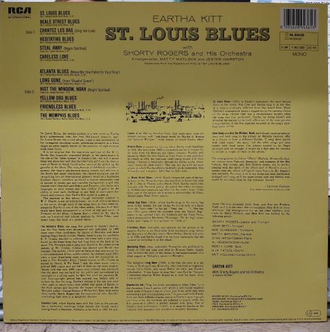 Eartha Kitt With Shorty Rogers And His Giants – St. Louis Blues LP PLAK