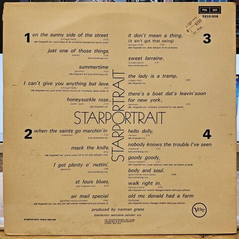 Ella Fitzgerald, Louis Armstrong – Starportrait Ella & Louis LP PLAK