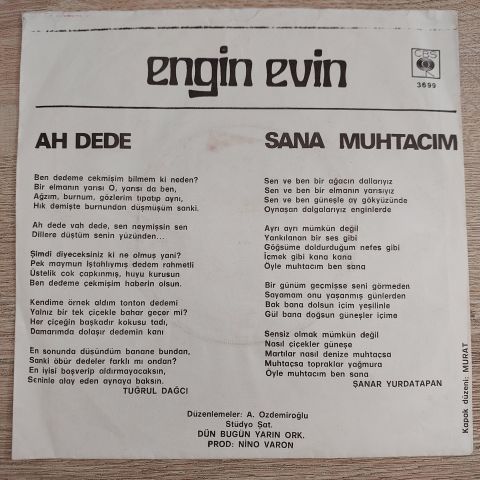 ENGİN EVİN - AH DEDE VAH DEDE