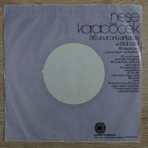 Neşe Karaböcek – Yorgun Gönüller / Madem Küstün Dargındın 45LİK PLAK
