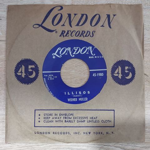 Werner Muller* – Cafe Oriental / Illisos 45LİK PLAK