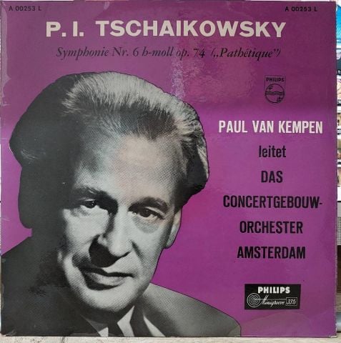Paul van Kempen Conducting The Concertgebouworkest, P. I. Tchaikovsky LP PLAK