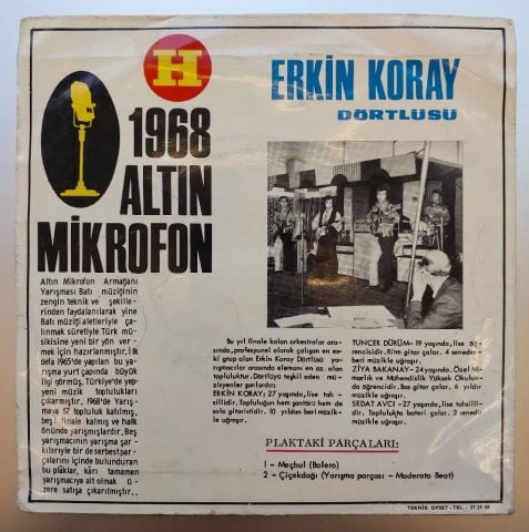 ERKİN KORAY - MEÇHUL ÇİÇEK DAĞI 45LİK PLAK