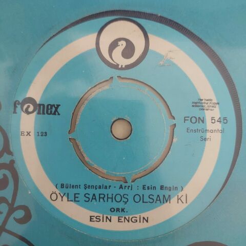 ESİN ENGİN -  ÖYLE SARHOŞ OLSAM Kİ 45LİK PLAK