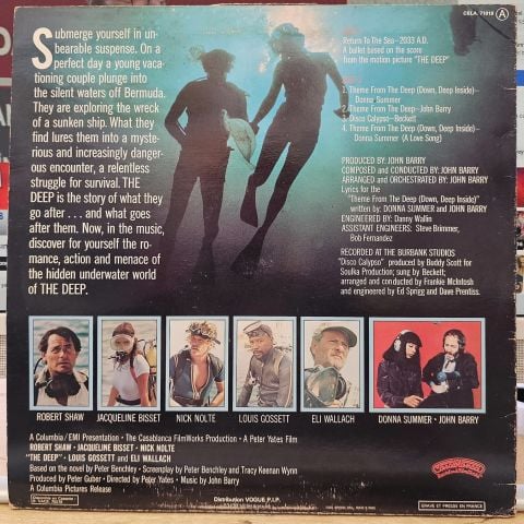 John Barry – The Deep (Music From The Original Motion Picture Soundtrack) LP PLAK