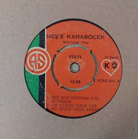 Neşe Karaböcek – Neşe Karaböcek 6 ŞARKILIK 45LİK PLAK