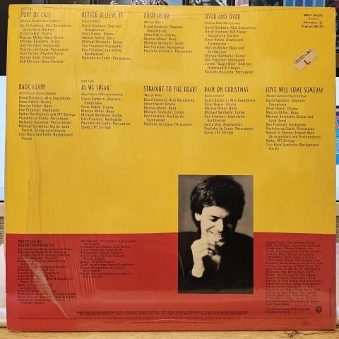 David Sanborn – As We Speak LP PLAK