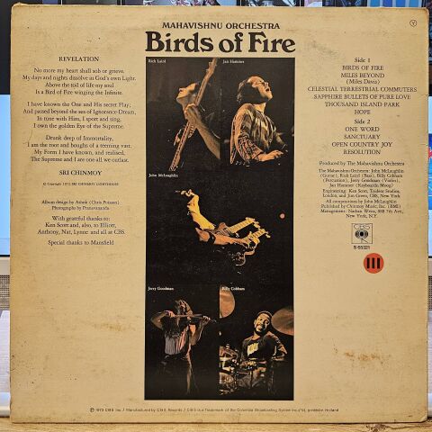 Mahavishnu Orchestra – Birds Of Fire LP PLAK