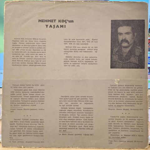 Mehmet Koç – Türküler LP PLAK