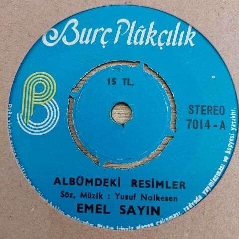 EMEL SAYIN - ALBÜMDEKİ RESİMLER 45LİK PLAK