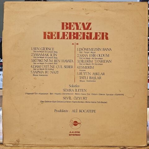Beyaz Kelebekler – Beyaz Kelebekler LP PLAK