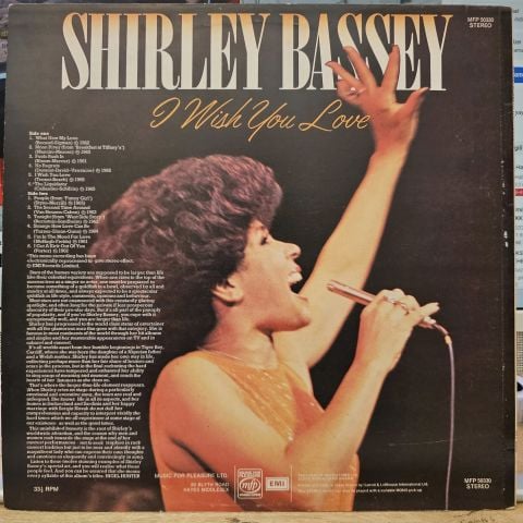 Shirley Bassey – I Wish You Love LP PLAK