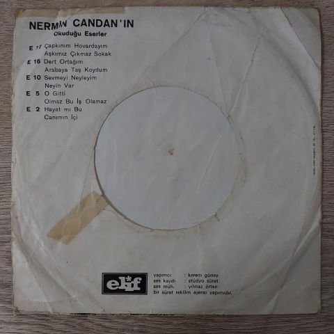 Nermin Candan – Canımın İçi / Hayat Mı Bu 45LİK PLAK