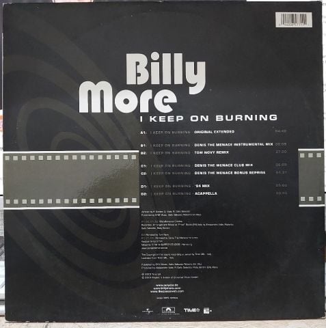 Billy More – I Keep On Burning LP PLAK