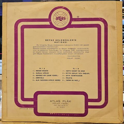Beyaz Kelebekler – Beyaz Kelebeklerin Hatırası LP PLAK