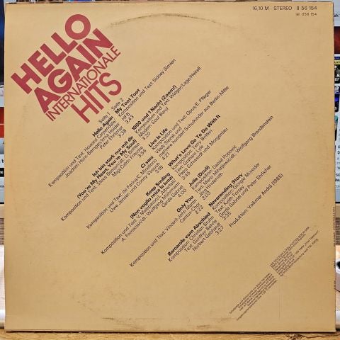 Various – Hello Again - Internationale Hits LP PLAK