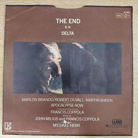 The Doors / Carmine Coppola And Francis Coppola* – The End / Delta 45LİK PLAK
