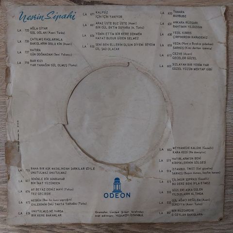 Nesrin Sipahi – Ağla Gitar / Gül Oğlan, Azeri Türkü 45LİK PLAK