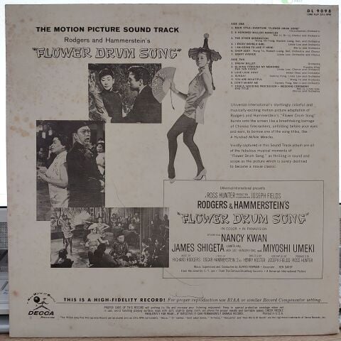 Various – The Motion Picture Sound Track - Rodgers & Hammerstein's Flower Drum Song LP PLAK